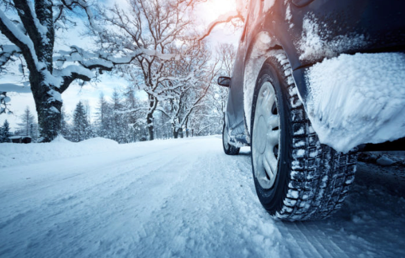 car in snow