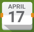 cartoon calendar saying april 17