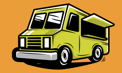cartoon food truck
