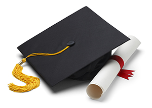 graduation Hat and Diploma