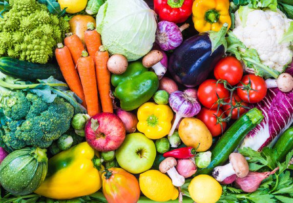 multicolored produce