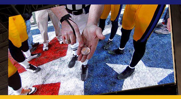 nfl coin toss on jumbotron