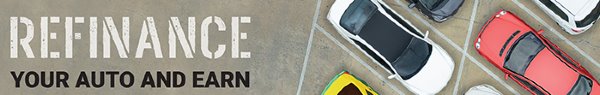 parking lot with refinance painted on