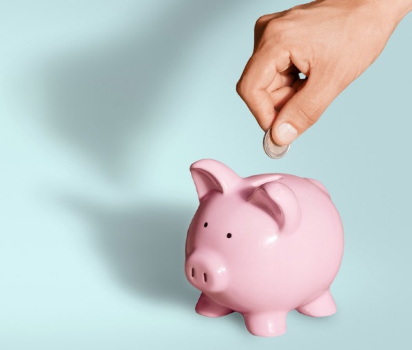 piggy bank with money