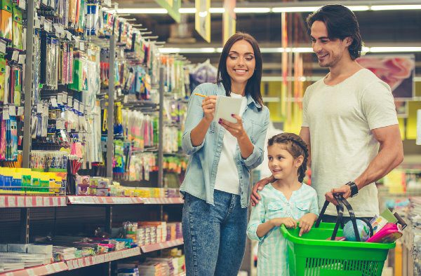 family school shopping