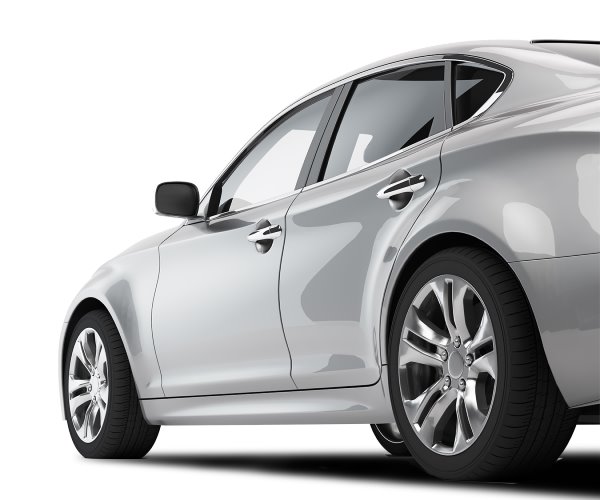 silver car